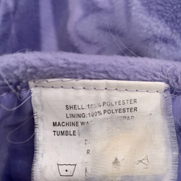 Disney Little Mermaid Ariel Fleece Blanket Zip Up Sleeping Bag 58” X 24” Purple - Picture 5 of 11